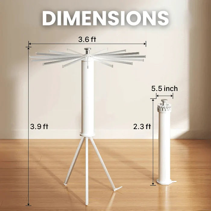 Space-Saving Octopus style Rotating Laundry Drying Rack | Heavy Quality | With Wheels