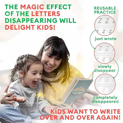 Kid's Magic Reusable CopyBook|| BUY 1 GET 1 FREE || ( Total -4 Book +20 Refill +2 Pen+2 Grip)