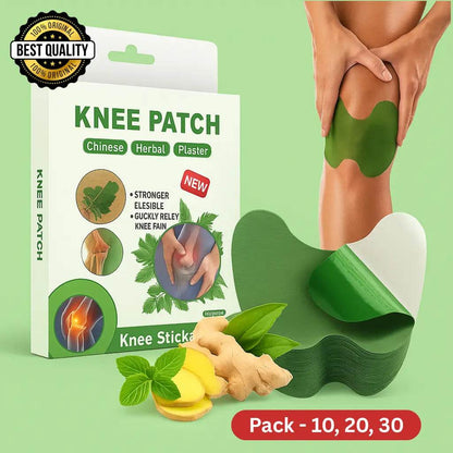 Herbal Knee Plaster Sticker Wormwood Extract Joint Ache Pain Relieving Pack Of (10) BUY 1 GET 1 FREE