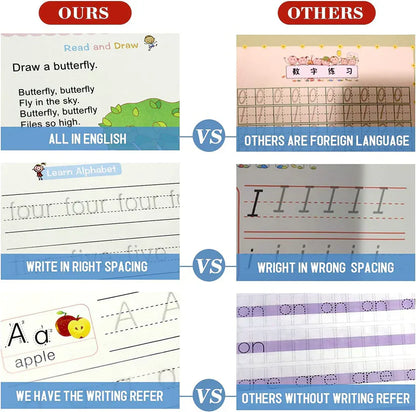 Kid's Magic Reusable CopyBook|| BUY 1 GET 1 FREE || ( Total -4 Book +20 Refill +2 Pen+2 Grip)