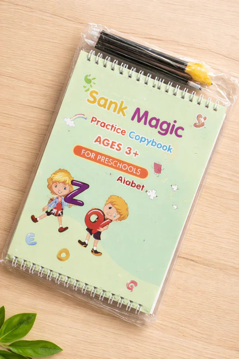 Kid's Magic Reusable CopyBook|| BUY 1 GET 1 FREE || ( Total -4 Book +20 Refill +2 Pen+2 Grip)